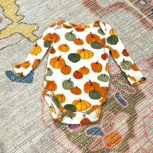 Angel Dear pumpkin onesie